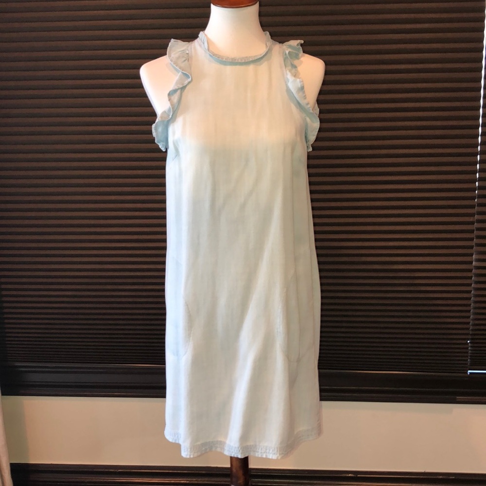 Sleeveless blue dress from Bella Dahl